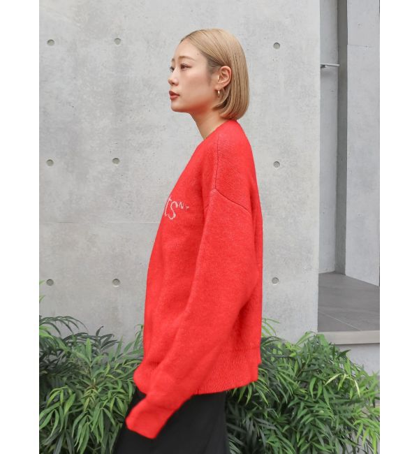 Ungrid「【WEB限定】ロゴルーズニット」|ニット・セーター|