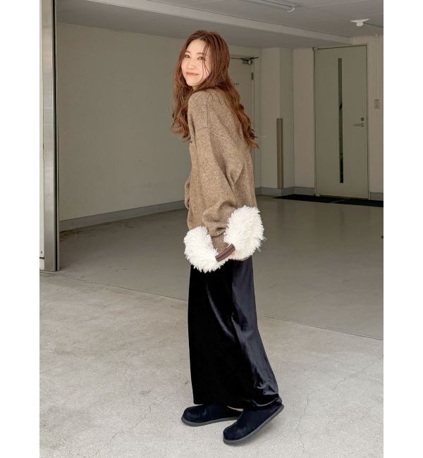 Ungrid「【WEB限定】ロゴルーズニット」|ニット・セーター|