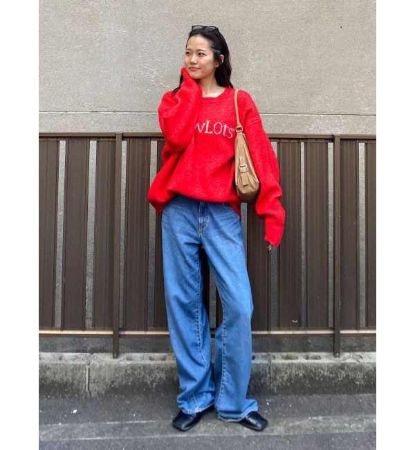 Ungrid「【WEB限定】ロゴルーズニット」|ニット・セーター|