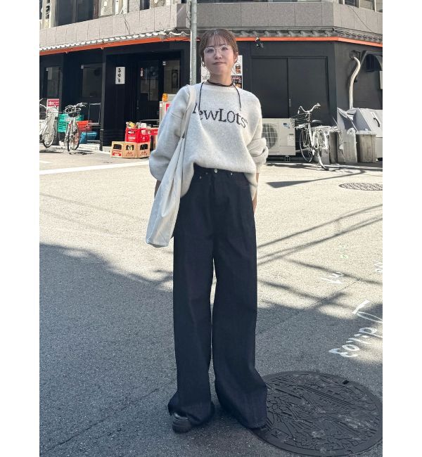 Ungrid「【WEB限定】ロゴルーズニット」|ニット・セーター|