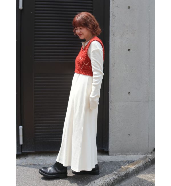 Ungrid「ニットレイヤードワンピース」|ワンピース|