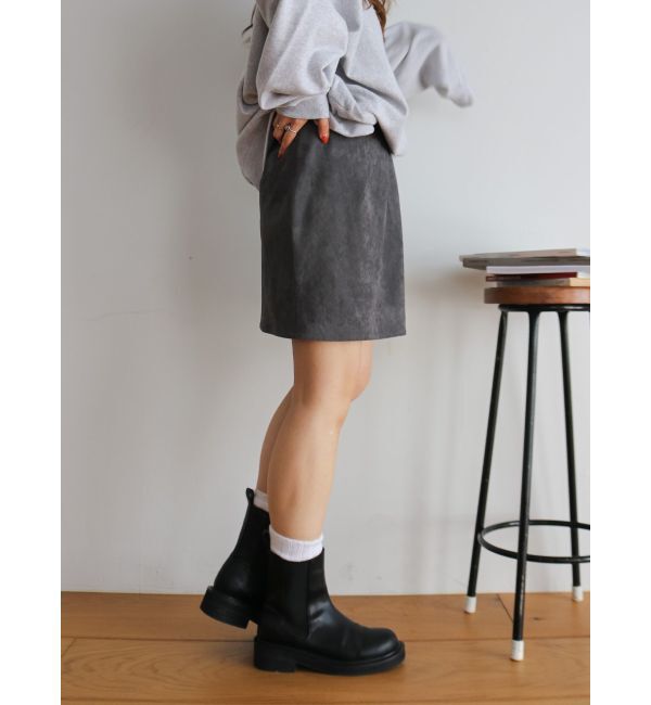 Ungrid「フェイクスウェードミニスカート」|スカート|