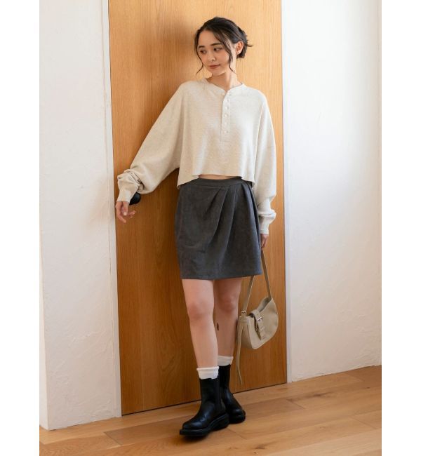 Ungrid「フェイクスウェードミニスカート」|スカート|
