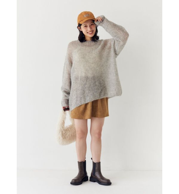 Ungrid「フェイクスウェードミニスカート」|スカート|