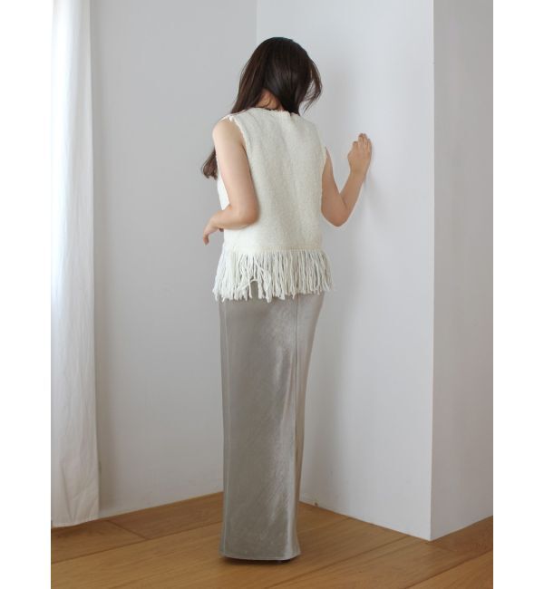 Ungrid「フリンジニットベスト」|ニット・セーター|