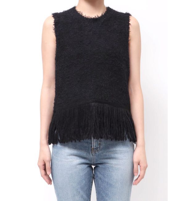 Ungrid「フリンジニットベスト」|ニット・セーター|