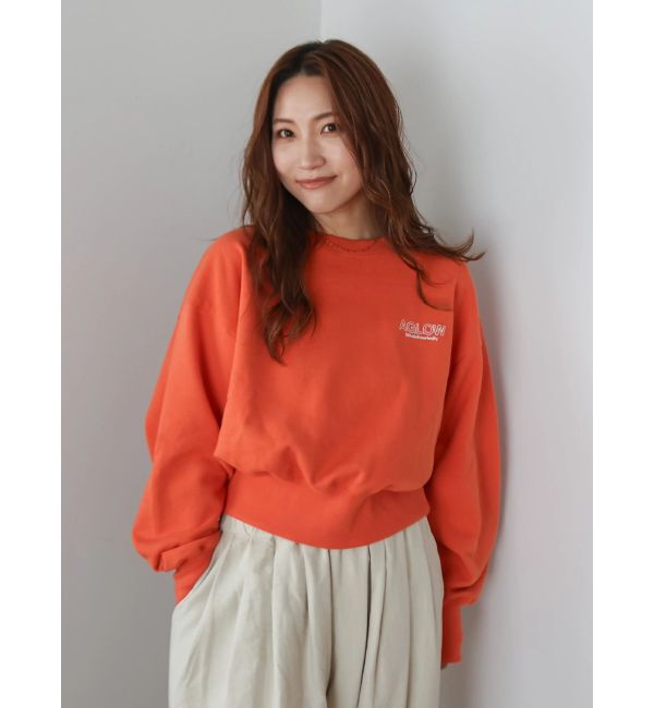 Ungrid「ロゴ刺繍ショートスウェット」|スウェット・ジャージ|