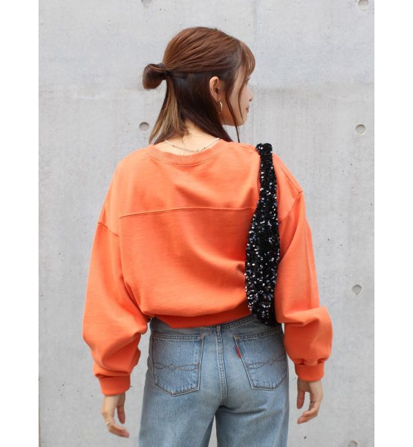 Ungrid「ロゴ刺繍ショートスウェット」|スウェット・ジャージ|