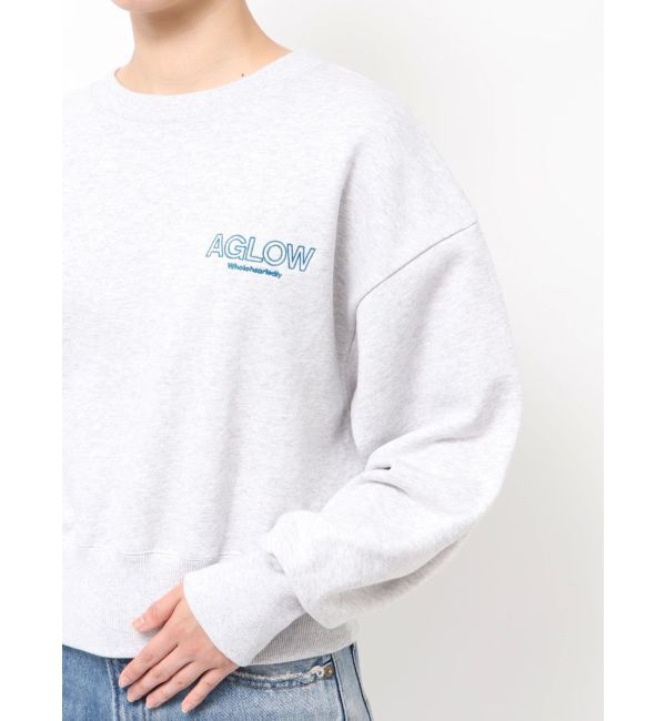 Ungrid「ロゴ刺繍ショートスウェット」|スウェット・ジャージ|