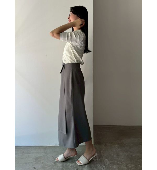 LAGUNAMOON「ウエストラペルアシンメトリースカート」|スカート|