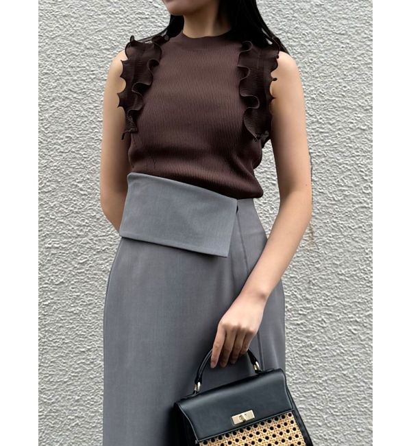 LAGUNAMOON「ウエストラペルアシンメトリースカート」|スカート|