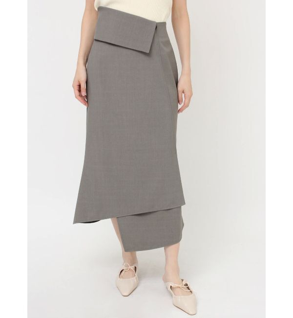 LAGUNAMOON「ウエストラペルアシンメトリースカート」|スカート|