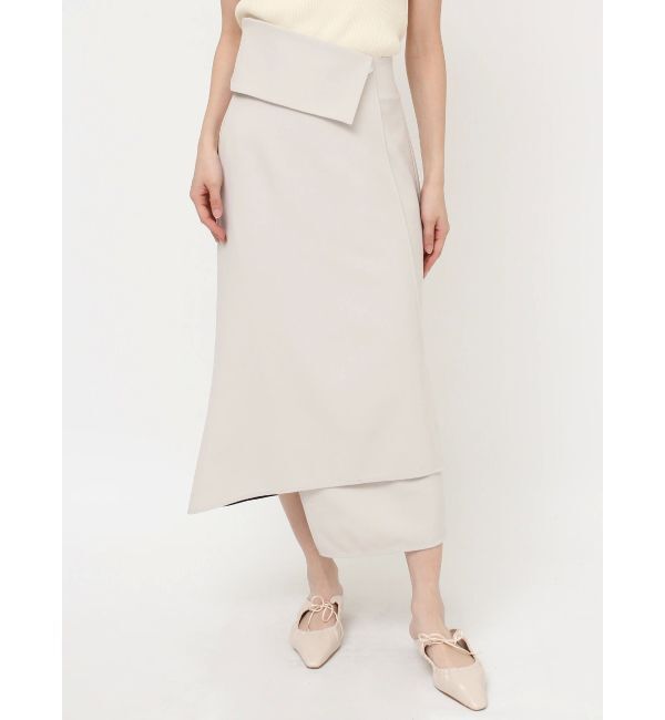 LAGUNAMOON「ウエストラペルアシンメトリースカート」|スカート|