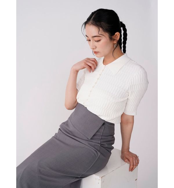 LAGUNAMOON「ウエストラペルアシンメトリースカート」|スカート|