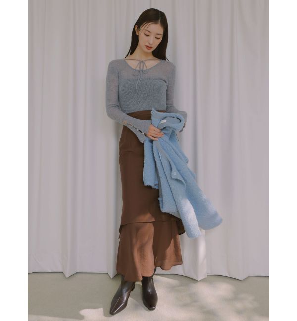 LAGUNAMOON「セミシアーティアードスカート」|スカート|
