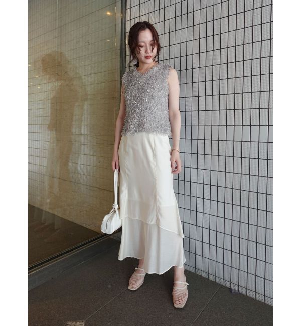 LAGUNAMOON「セミシアーティアードスカート」|スカート|