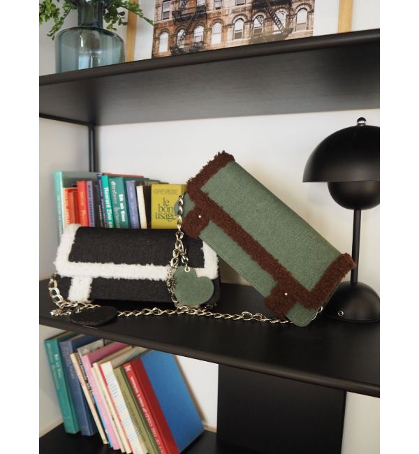 EVRIS「ボアデニムBAG」|ハンドバッグ|