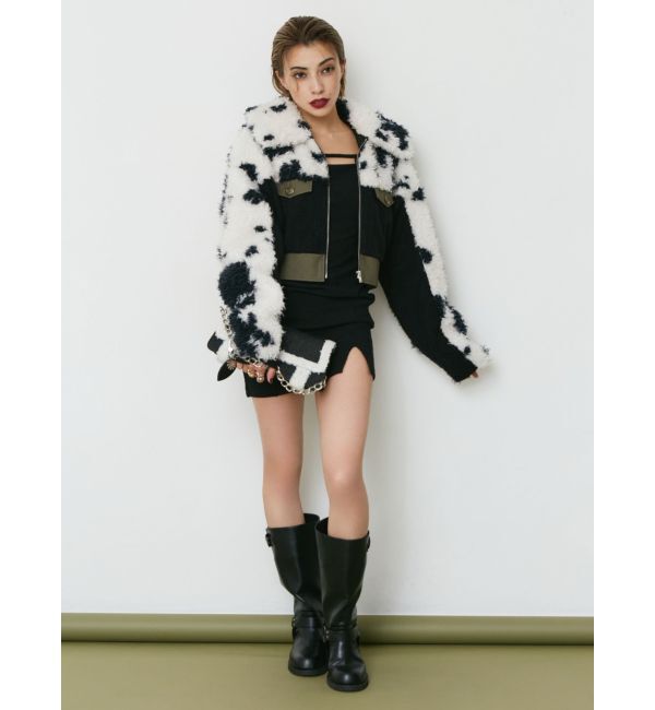 EVRIS「ボアデニムBAG」|ハンドバッグ|