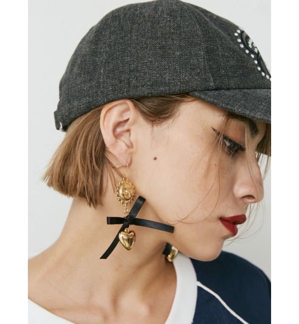 EVRIS「SUNNY MOTIF RIBBON ピアス」|ピアス|