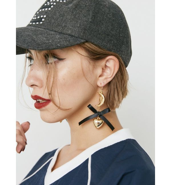 EVRIS「SUNNY MOTIF RIBBON ピアス」|ピアス|