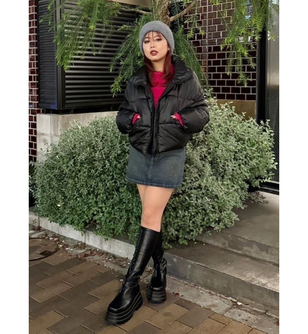 EVRIS「ジップアップショートブルゾン」|ブルゾン・スタジャン|