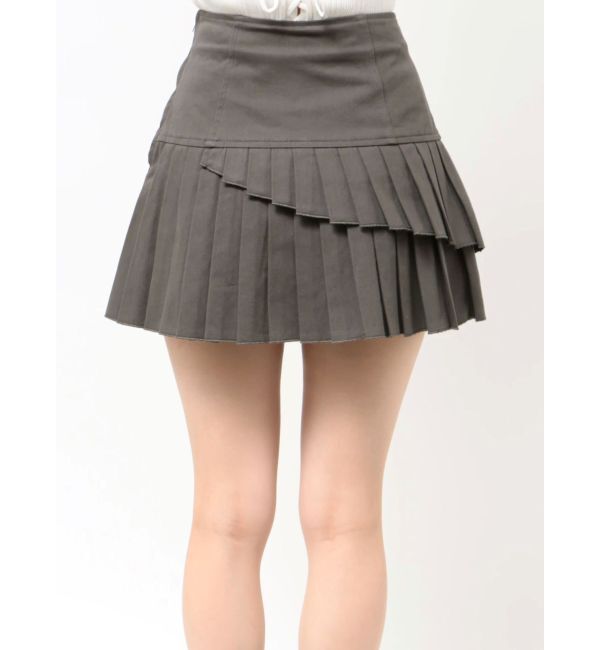 EVRIS「レイヤードプリーツミニスカート」|スカート|