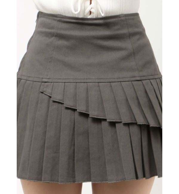 EVRIS「レイヤードプリーツミニスカート」|スカート|