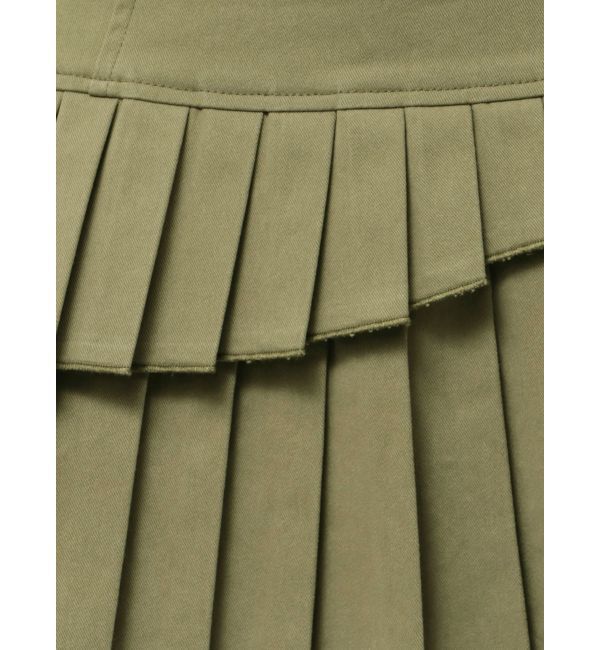 EVRIS「レイヤードプリーツミニスカート」|スカート|