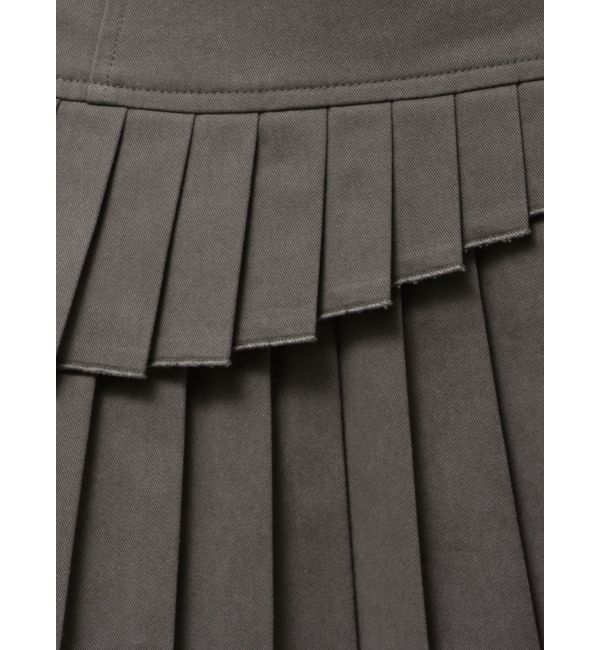 EVRIS「レイヤードプリーツミニスカート」|スカート|