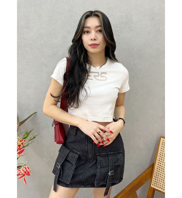 EVRIS「ERSカッティングショートTシャツ」|Tシャツ・カットソー|