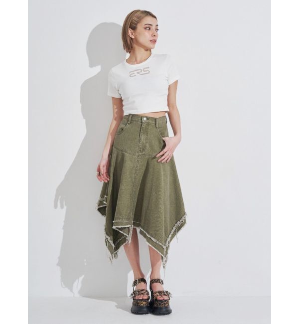 EVRIS「ERSカッティングショートTシャツ」|Tシャツ・カットソー|