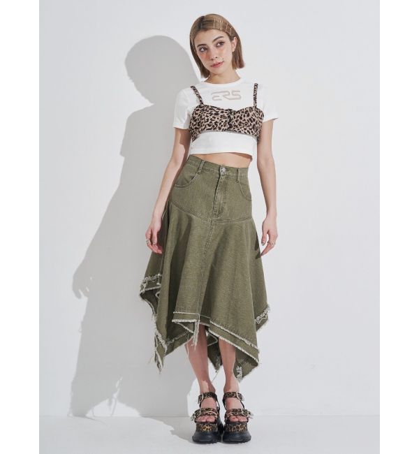 EVRIS「ERSカッティングショートTシャツ」|Tシャツ・カットソー|