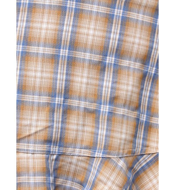 EVRIS「ランダムチェックアシンメトリースカート」|スカート|