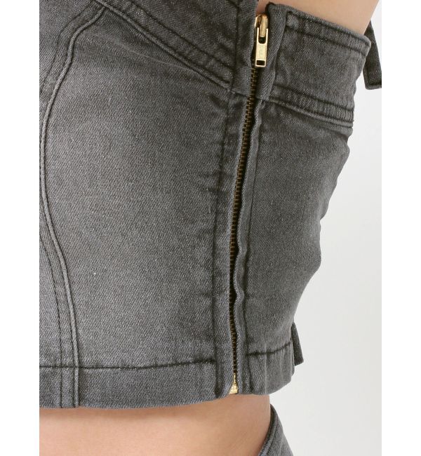 EVRIS「ホルターネックデニムビスチェ【セットアップ着用可能】」|キャミソール|