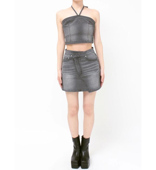 EVRIS「ホルターネックデニムビスチェ【セットアップ着用可能】」|キャミソール|