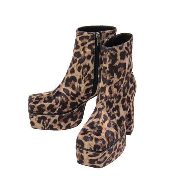 EVRIS「レザーライクチャンキーブーツ」|ショートブーツ|