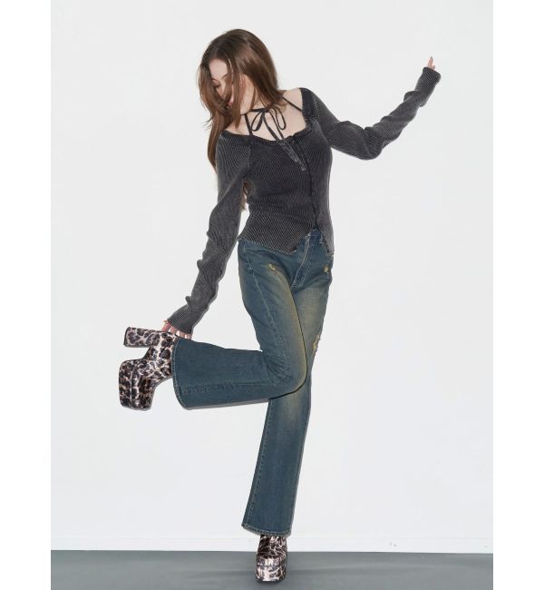 EVRIS「レザーライクチャンキーブーツ」|ショートブーツ|