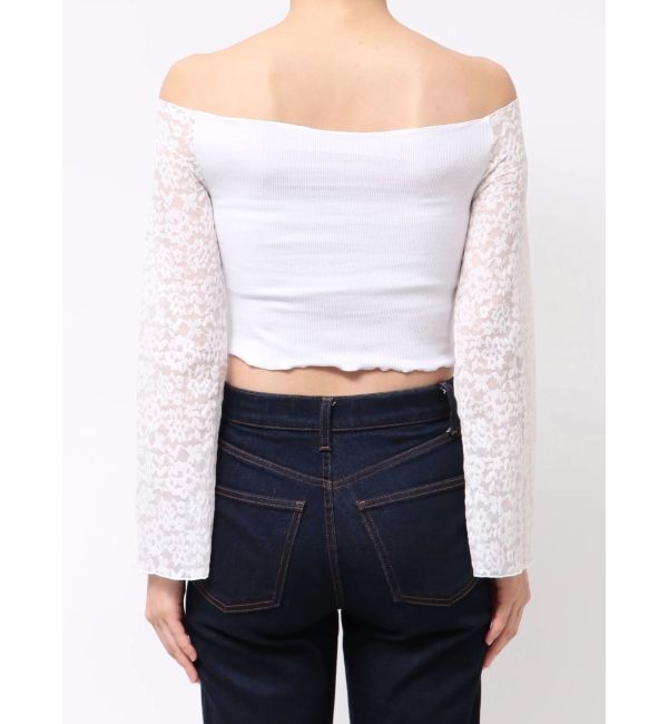 EVRIS「レースコンビオフショルトップス」|Tシャツ・カットソー|