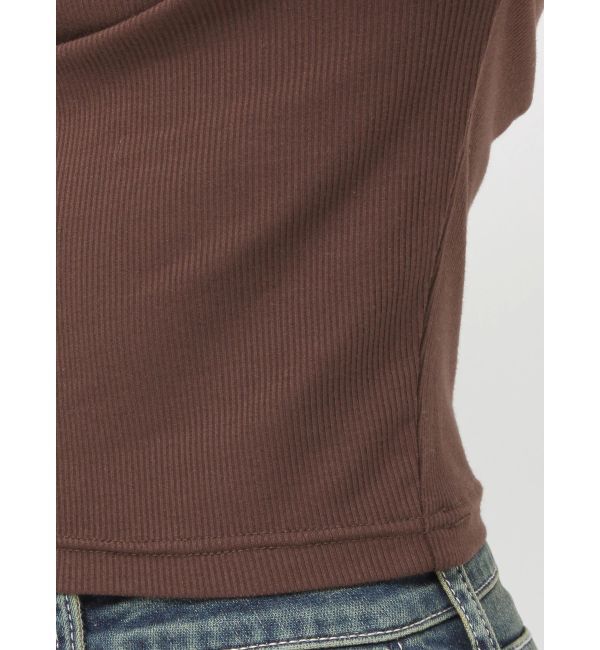 EVRIS「リブオフショルトップス」|Tシャツ・カットソー|