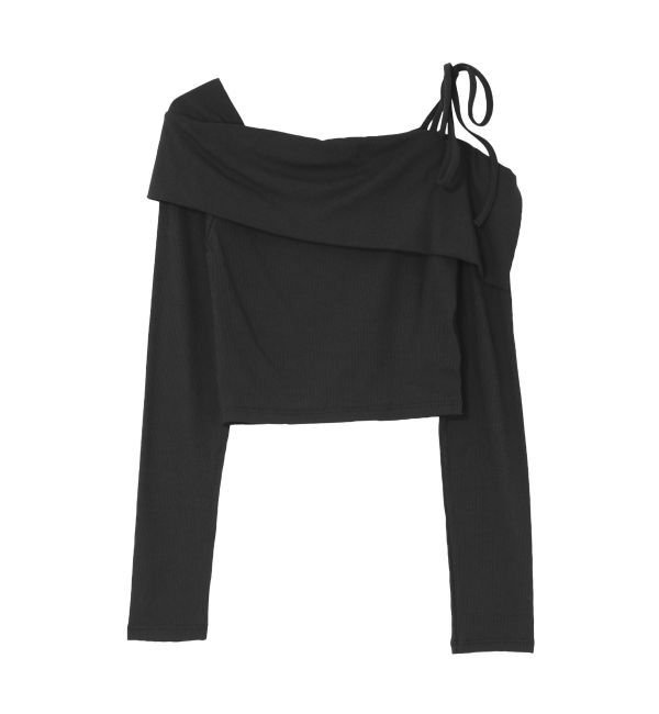 EVRIS「リブオフショルトップス」|Tシャツ・カットソー|