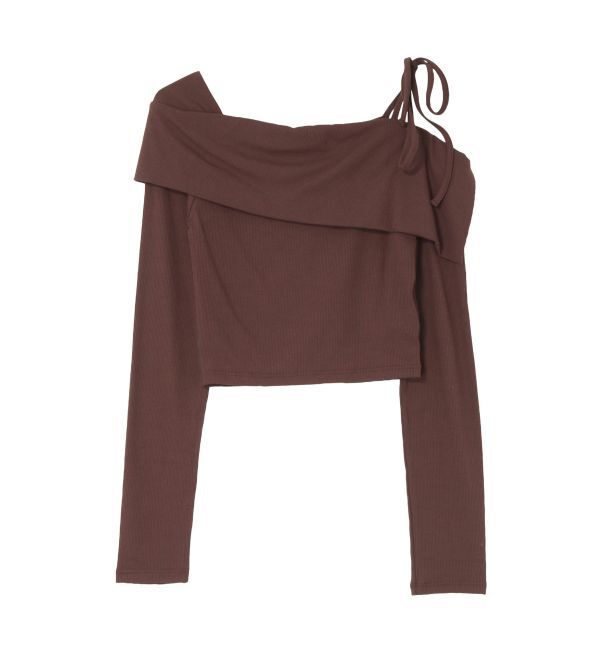 EVRIS「リブオフショルトップス」|Tシャツ・カットソー|