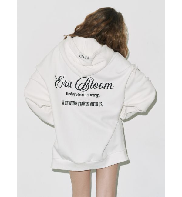 EVRIS「era bloom グラフィックジップパーカー」|パーカー|ホワイト