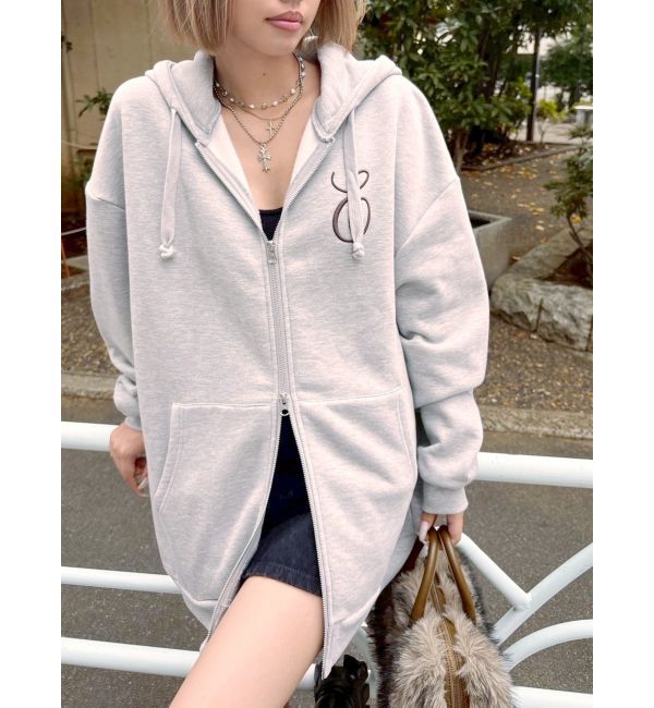 EVRIS「era bloom グラフィックジップパーカー」|パーカー|