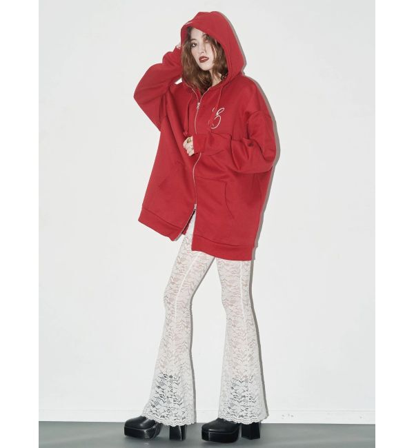 EVRIS「era bloom グラフィックジップパーカー」|パーカー|