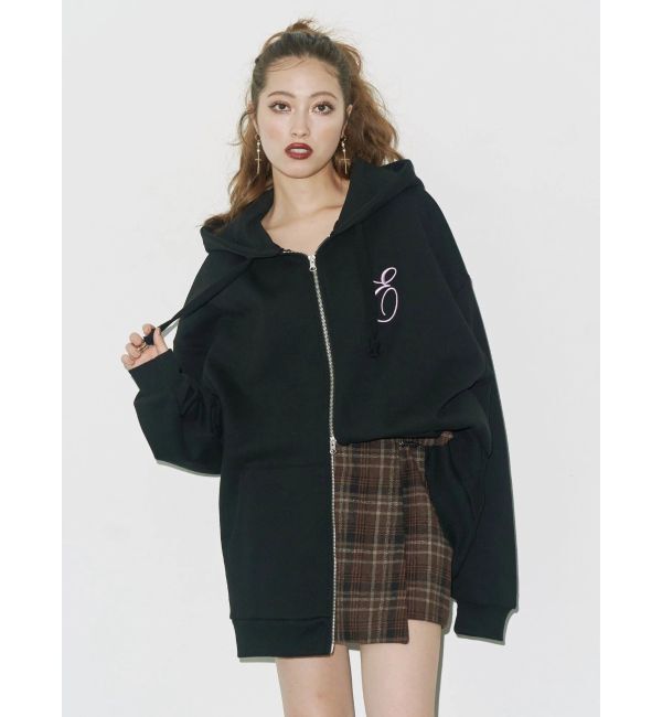 EVRIS「era bloom グラフィックジップパーカー」|パーカー|