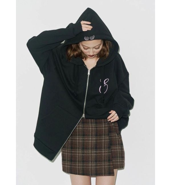 EVRIS「era bloom グラフィックジップパーカー」|パーカー|