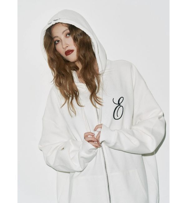 EVRIS「era bloom グラフィックジップパーカー」|パーカー|