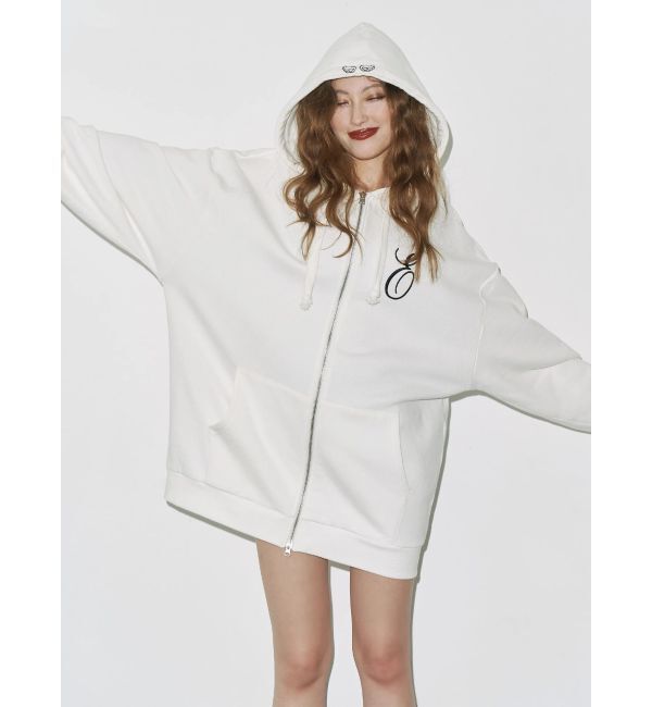 EVRIS「era bloom グラフィックジップパーカー」|パーカー|