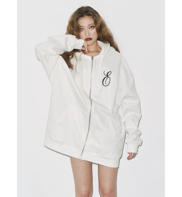 EVRIS「era bloom グラフィックジップパーカー」|パーカー|