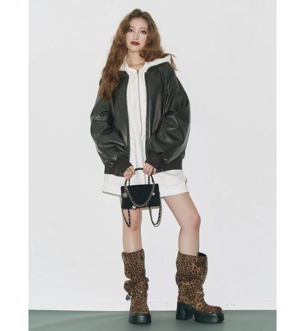 EVRIS「era bloom グラフィックジップパーカー」|パーカー|